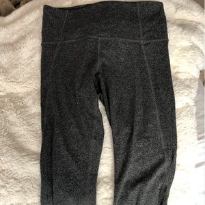 Athleta Cropped Grey and Navy Leggings